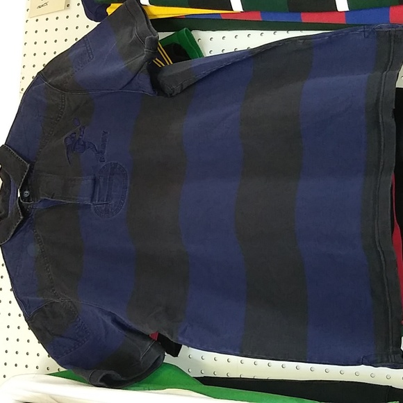 Rugby Ralph Lauren Mens XLarge Blue/Black Shirt